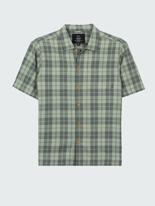 Men's Cardew Checked Short Sleeve Shirt made by Finisterre