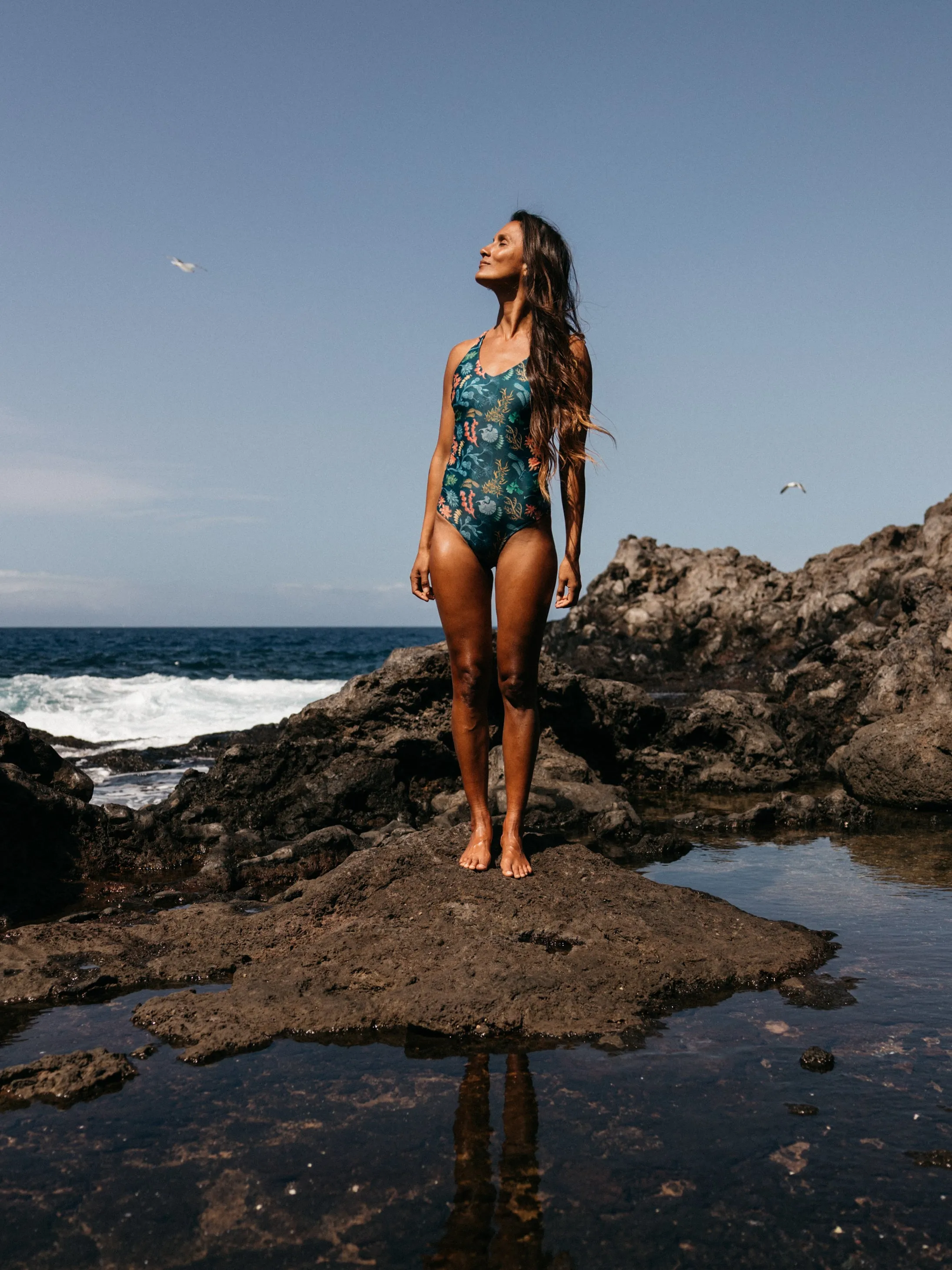 Women's Senara V-Neck Printed Swimsuit sold by Finisterre product image thumbnail 2