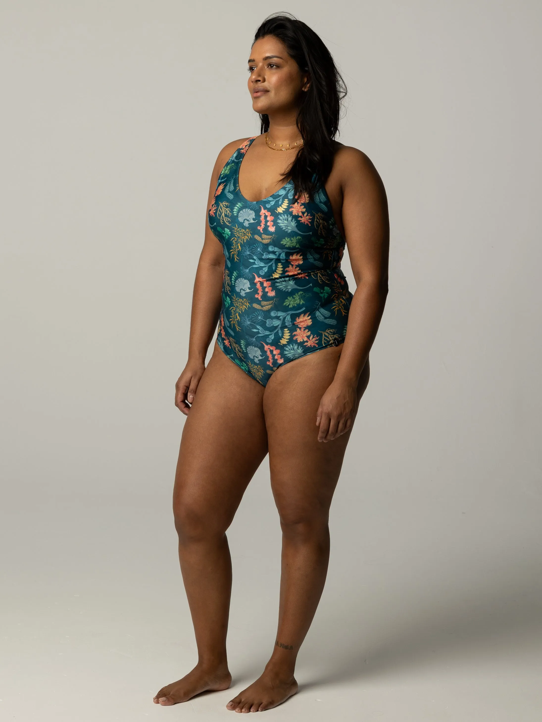 Women's Senara V-Neck Printed Swimsuit sold by Finisterre product image thumbnail 3