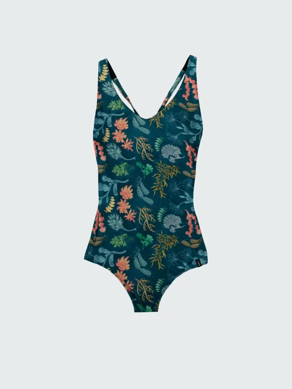 Women's Senara V-Neck Printed Swimsuit made by Finisterre