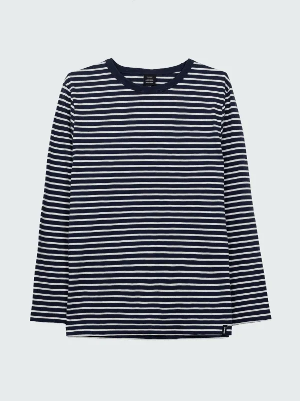 Men's Channel Stripe Long Sleeve T-shirt made by Finisterre