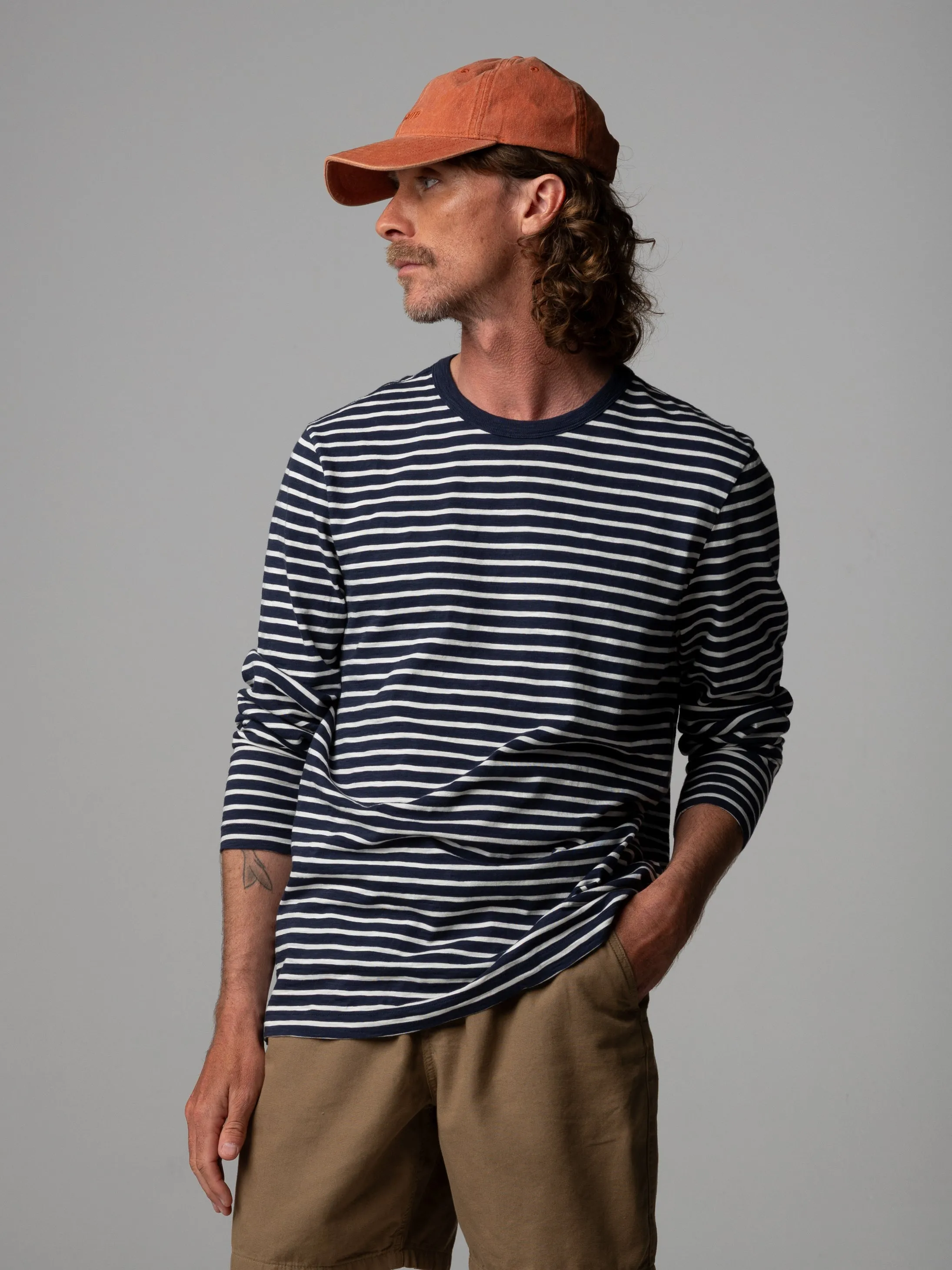 Men's Channel Stripe Long Sleeve T-shirt sold by Finisterre product image thumbnail 2