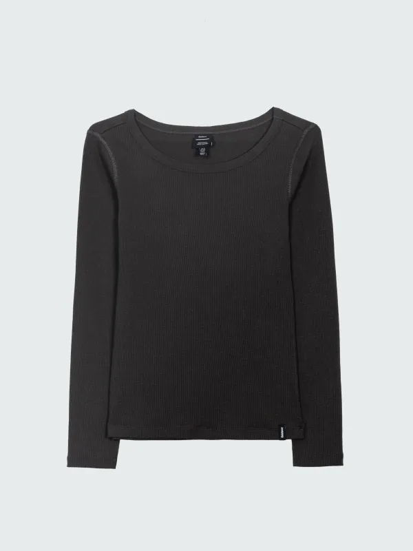 Women's Powes Ribbed Long Sleeve T-shirt made by Finisterre