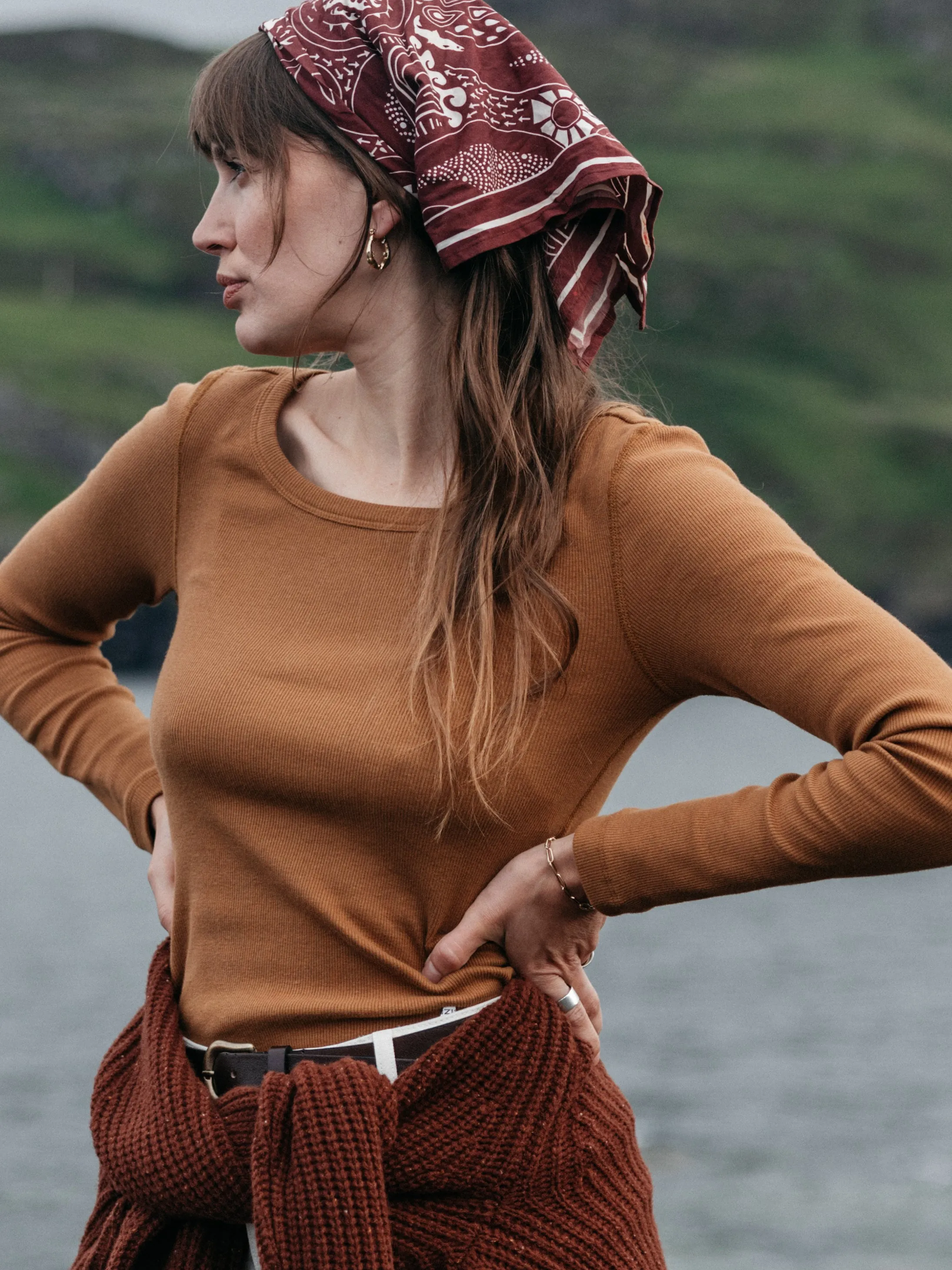 Women's Powes Ribbed Long Sleeve T-shirt sold by Finisterre product image thumbnail 2