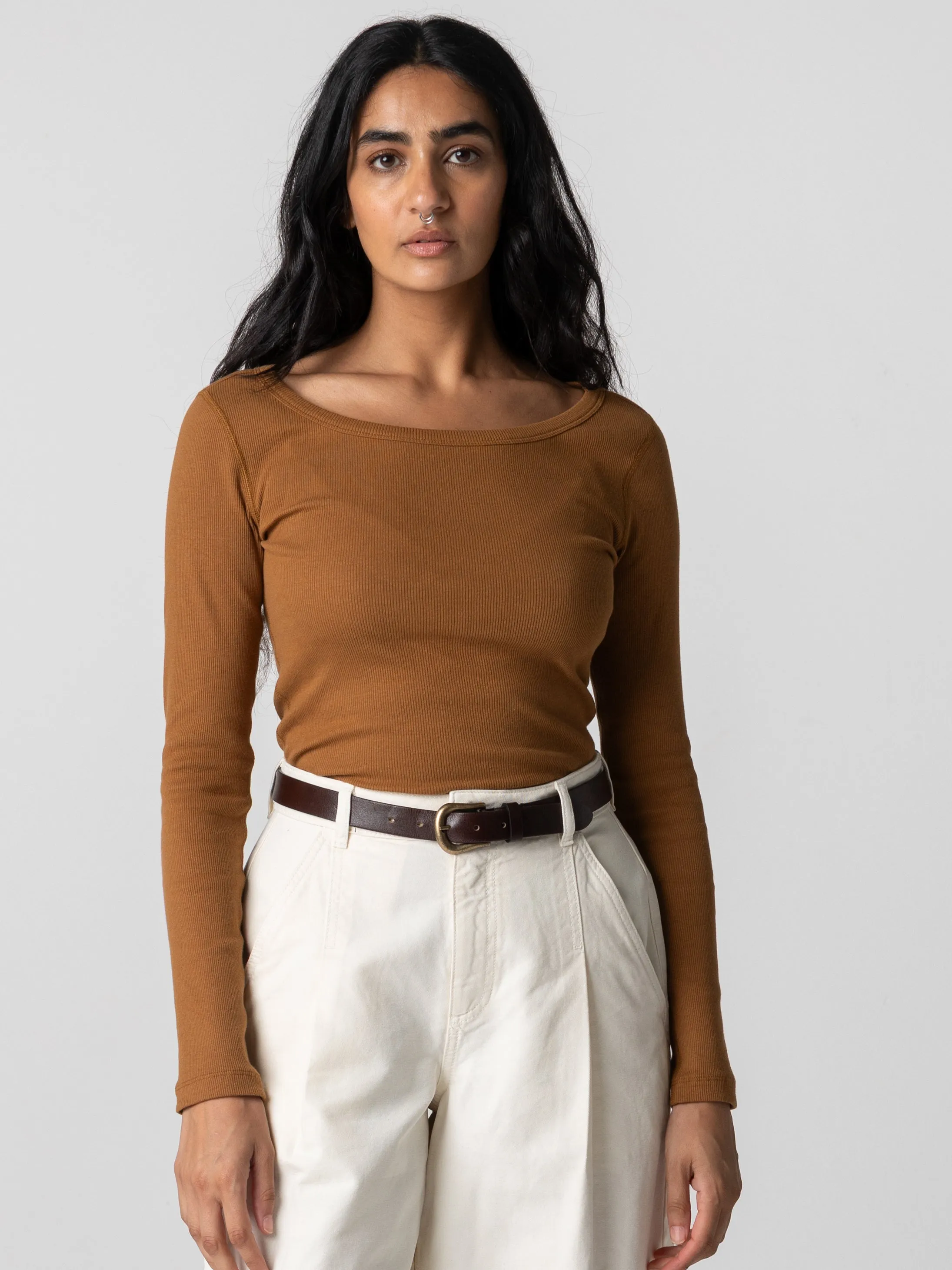 Women's Powes Ribbed Long Sleeve T-shirt sold by Finisterre product image thumbnail 3