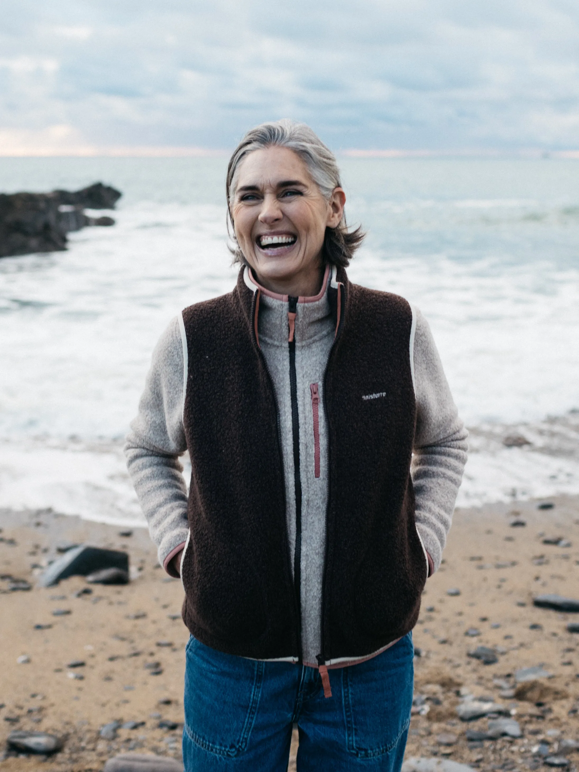 Women's Hegen Wool Gilet Fleece sold by Finisterre product image thumbnail 2
