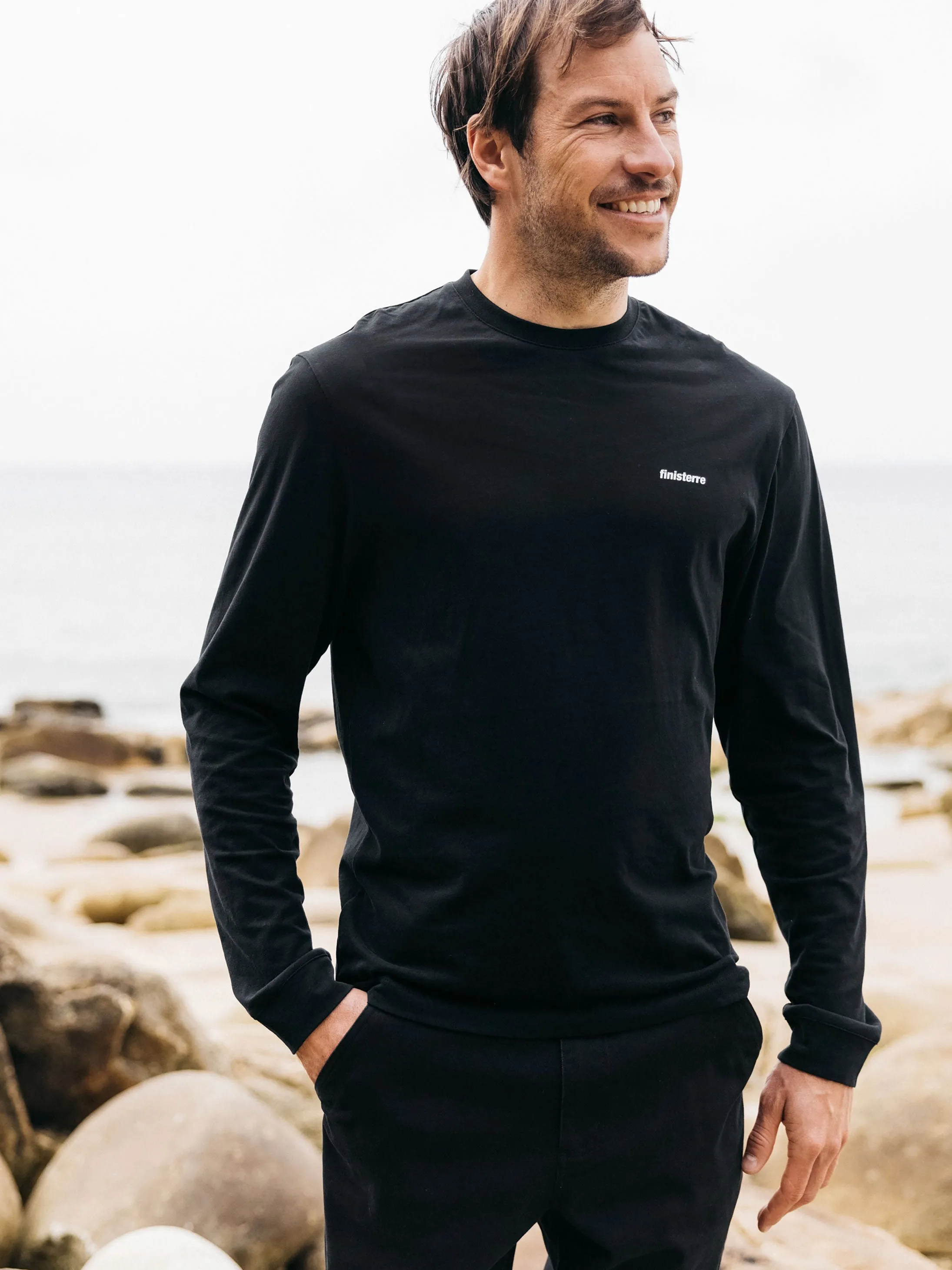 Men's Harlyn Logo Long Sleeve T-Shirt sold by Finisterre product image thumbnail 2