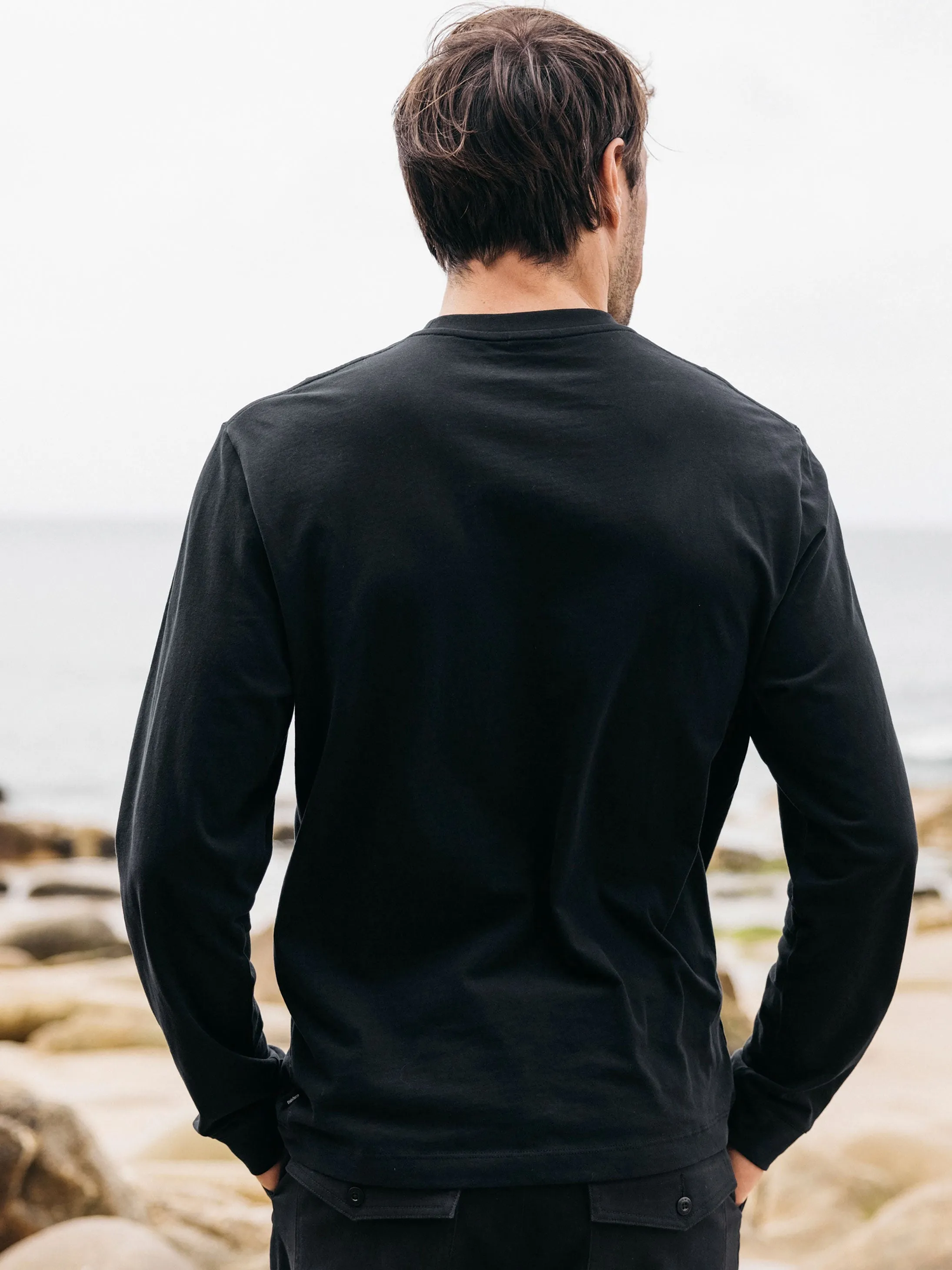 Men's Harlyn Logo Long Sleeve T-Shirt sold by Finisterre product image thumbnail 3