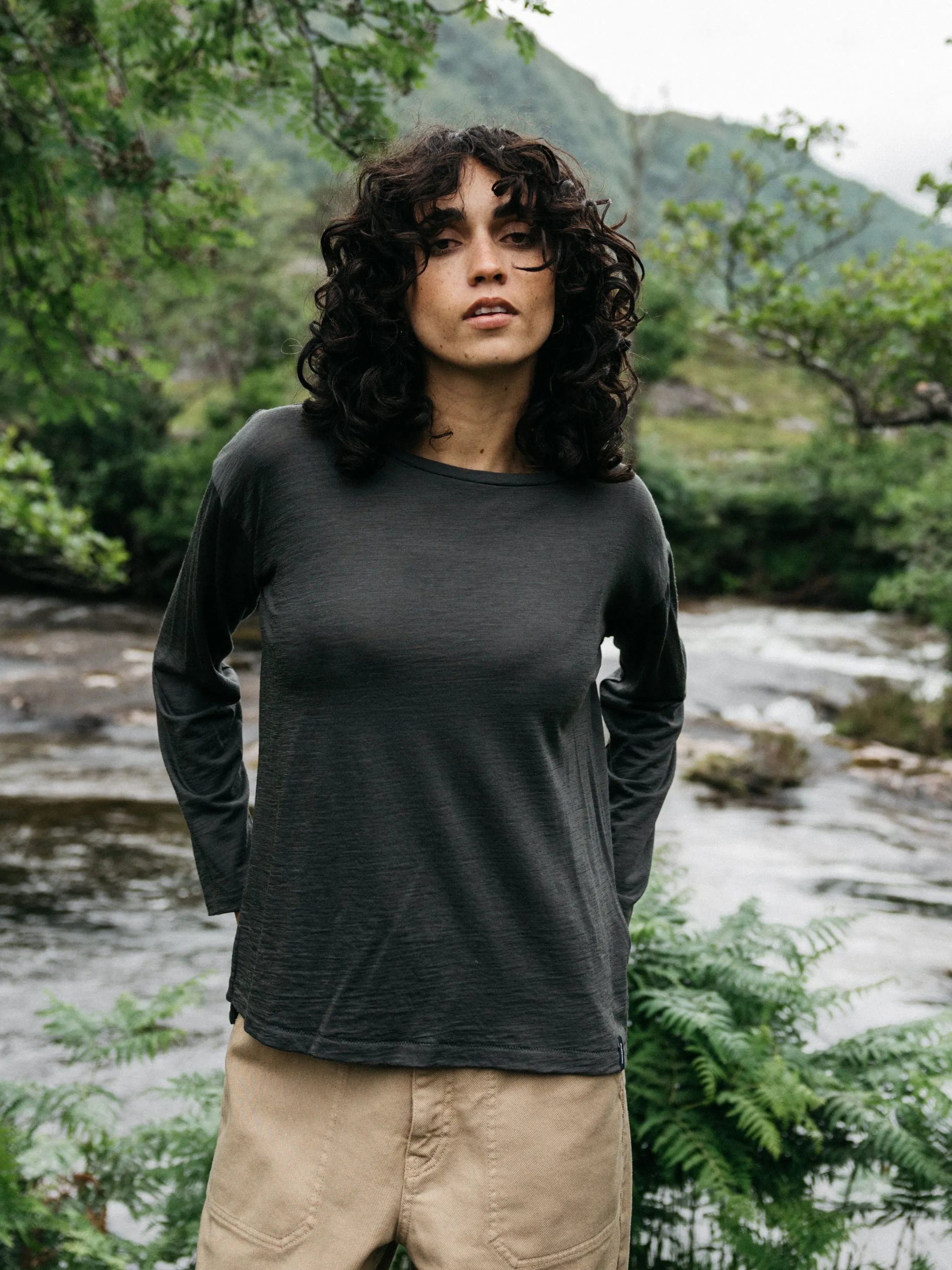 Women's Seeker Merino Long Sleeve T-Shirt sold by Finisterre product image thumbnail 2