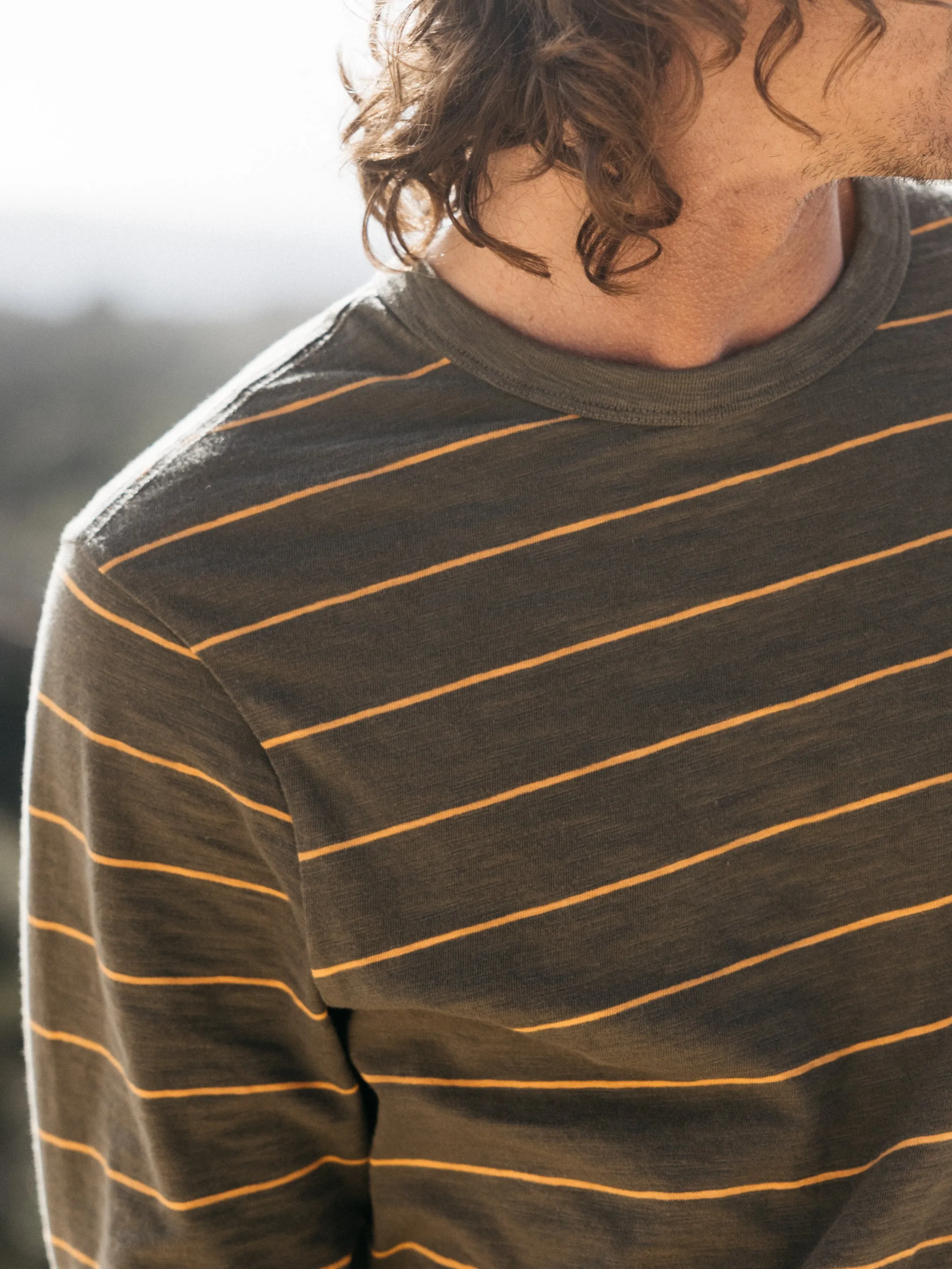 Men's Channel Stripe Long Sleeve T-Shirt sold by Finisterre product image thumbnail 4