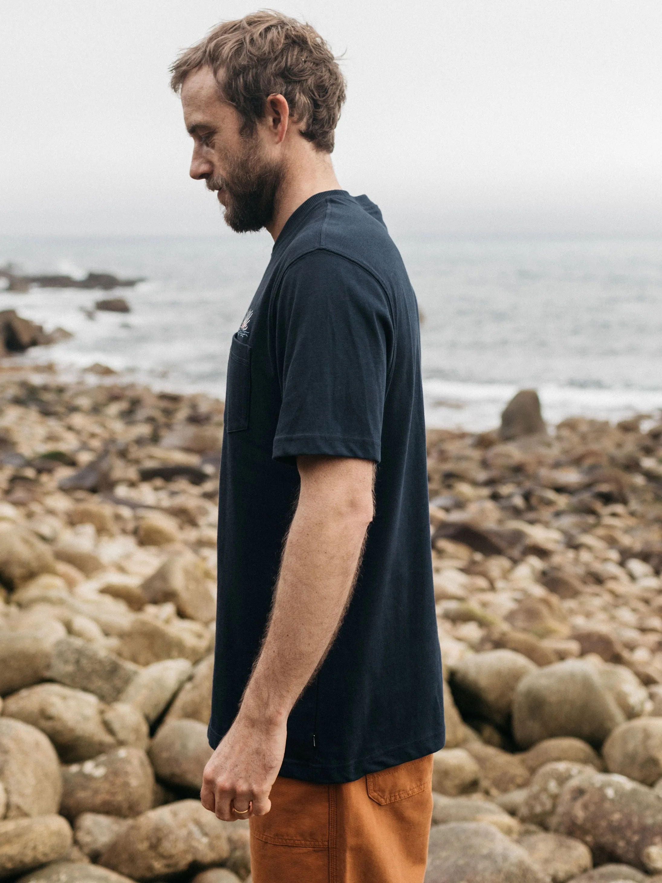Men's Josh Vyvyan x Finisterre Sunset Pocket T-Shirt sold by Finisterre product image thumbnail 3
