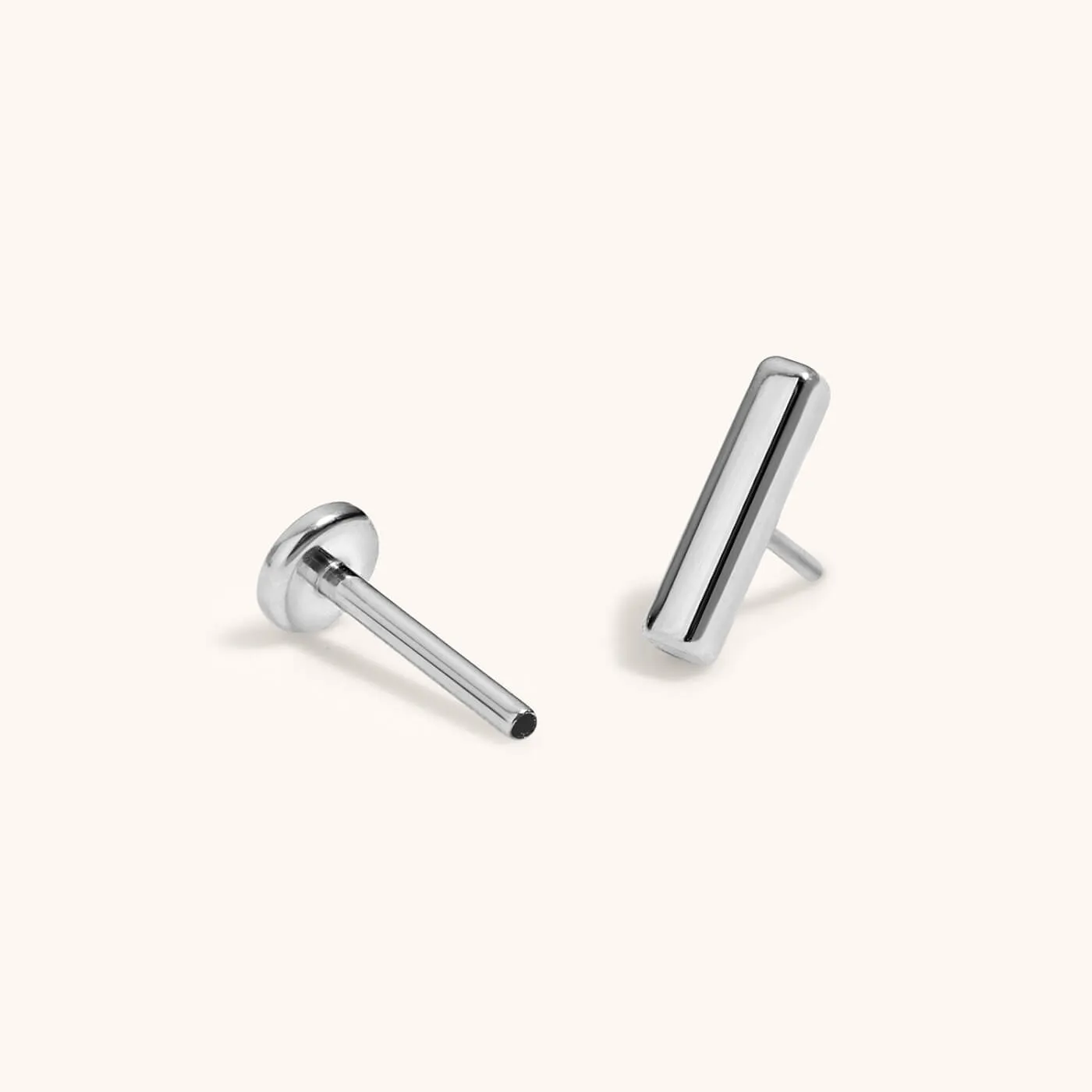 Little Bar Push Pin Flat Back Earring sold by Maison Miru product image thumbnail 5