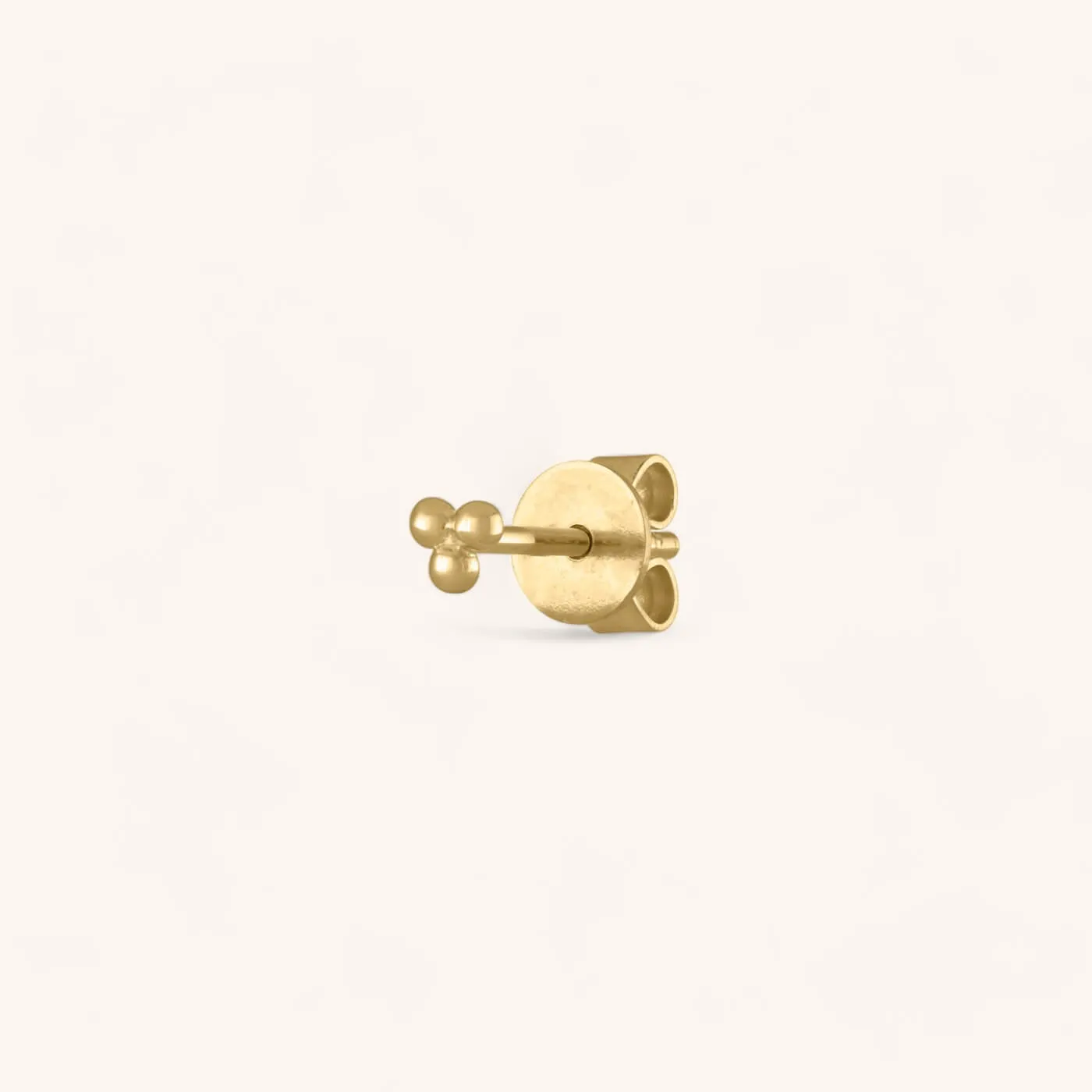 Tiny Trinity Studs in 14k Gold sold by Maison Miru product image thumbnail 5