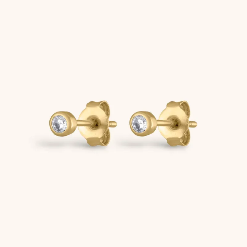 Tiny Crystal Studs sold by Maison Miru