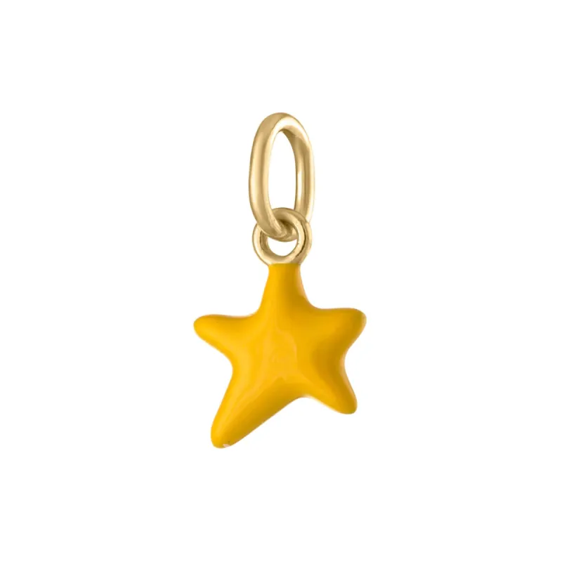 Itty Bitty Yellow Wishing Star Charm sold by Maison Miru