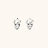 Pearl and White Topaz Nap Earrings sold by Maison Miru