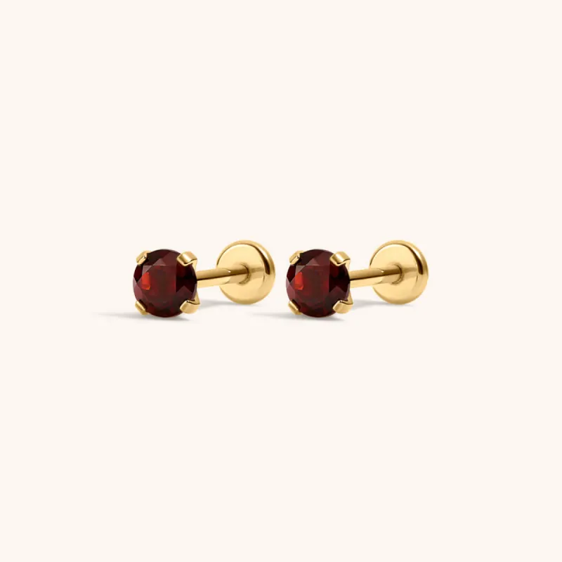 Garnet Nap Earrings sold by Maison Miru