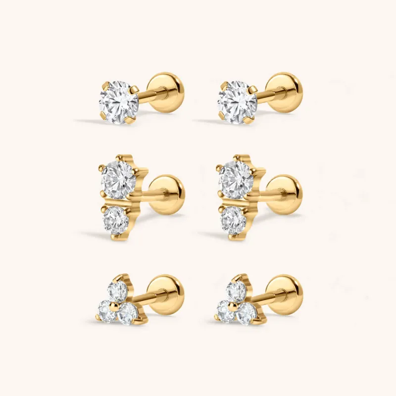 Goddess Nap Earrings Trio sold by Maison Miru