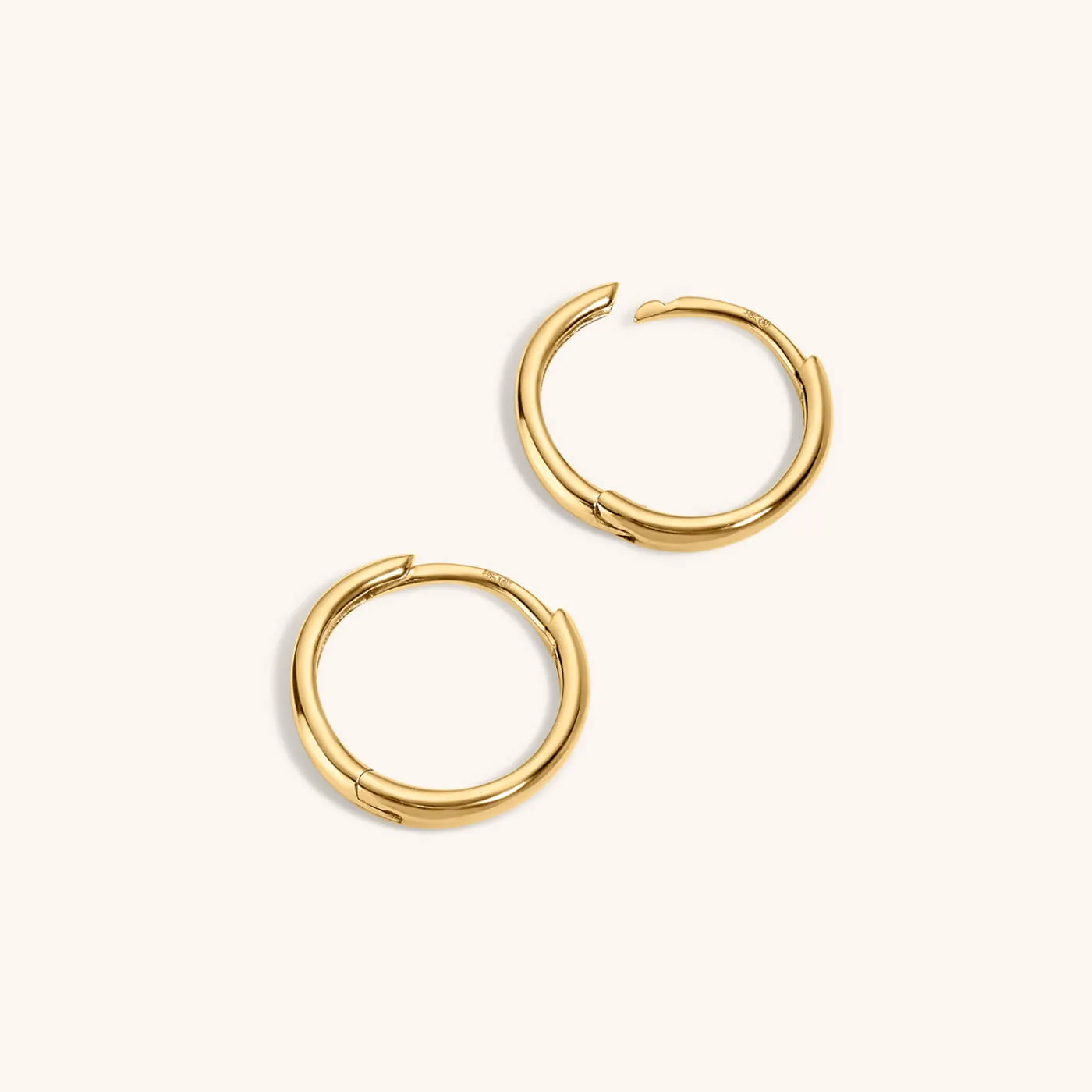 Classic Huggie Hoops in 14k Gold sold by Maison Miru product image thumbnail 3