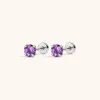 Amethyst Nap Earrings sold by Maison Miru