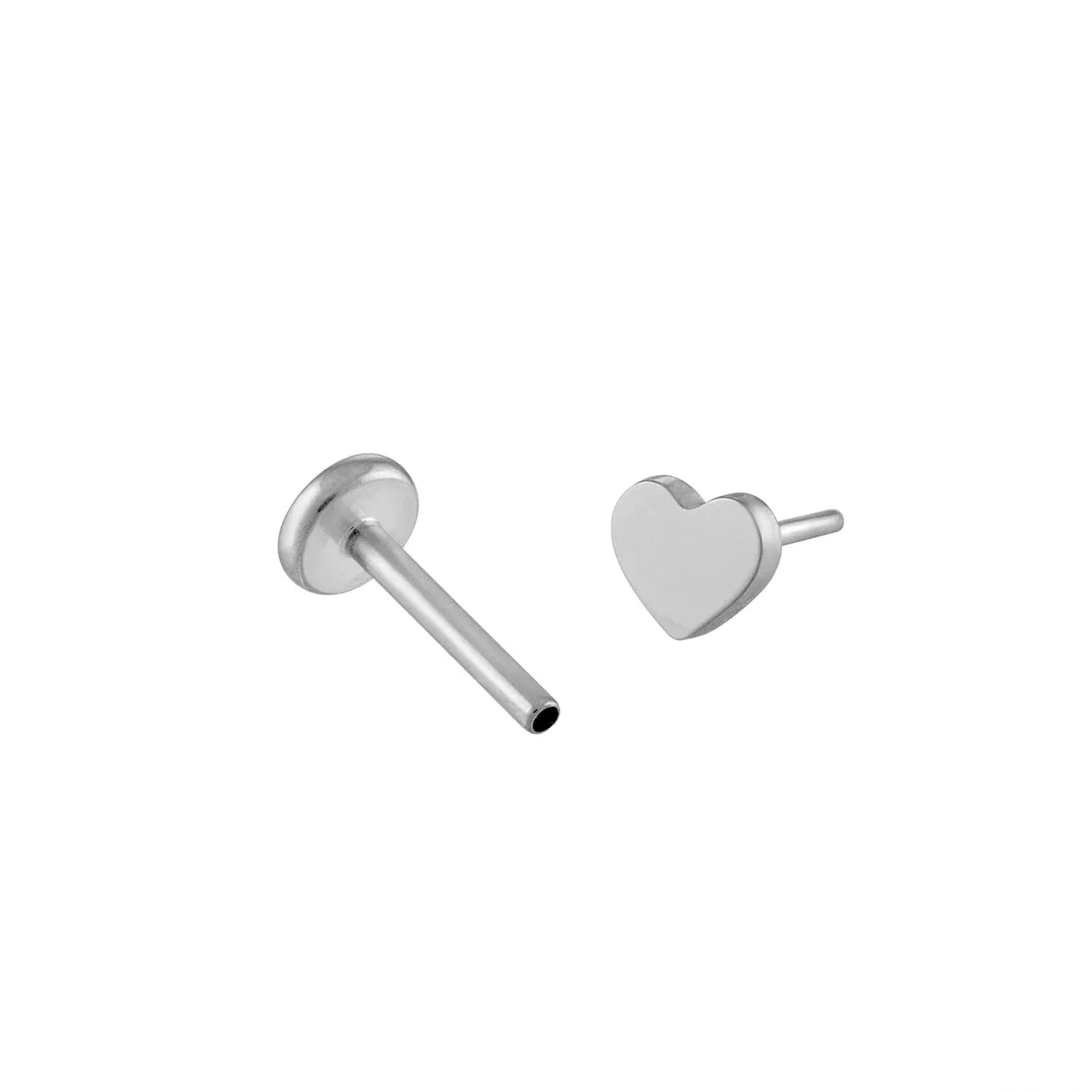 Sample Item: Classic Heart Push Pin Flat Back Earring sold by Maison Miru product image thumbnail 5