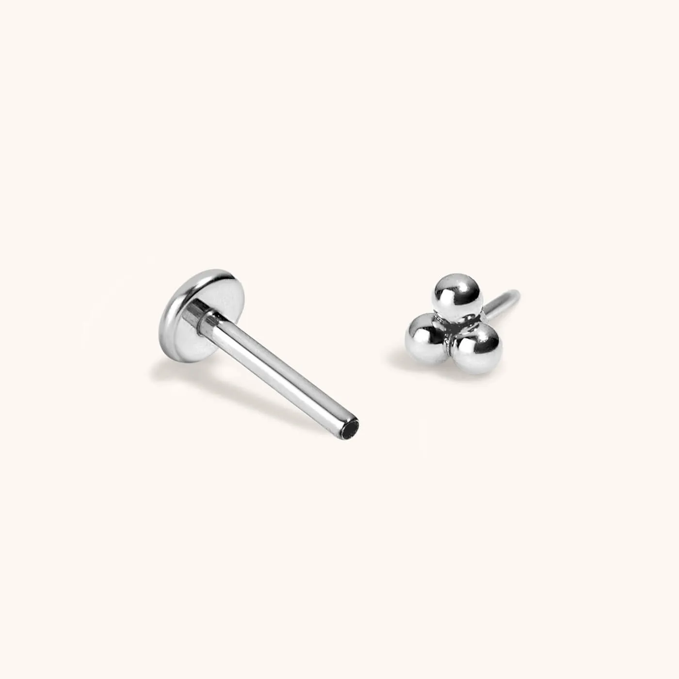 Tiny Trinity Push Pin Flat Back Earring sold by Maison Miru product image thumbnail 5