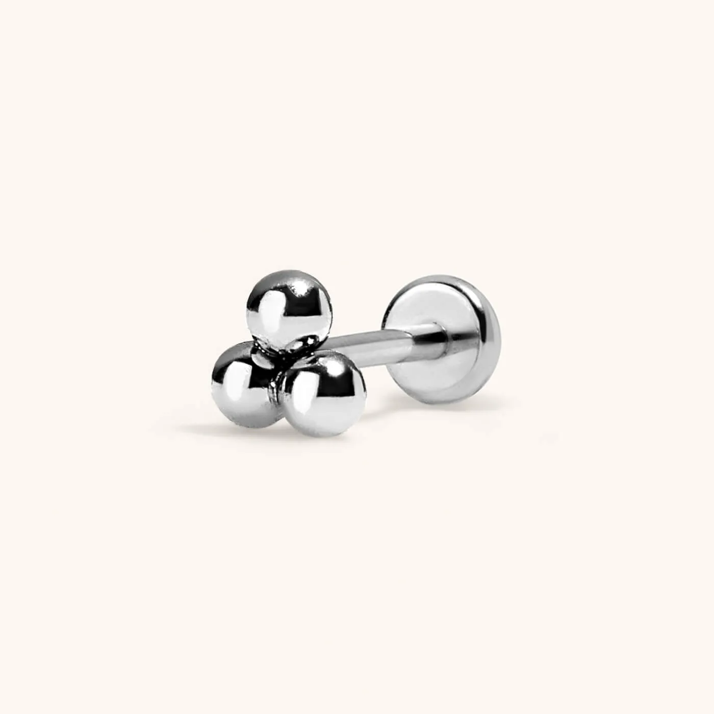 Tiny Trinity Push Pin Flat Back Earring sold by Maison Miru product image thumbnail 4