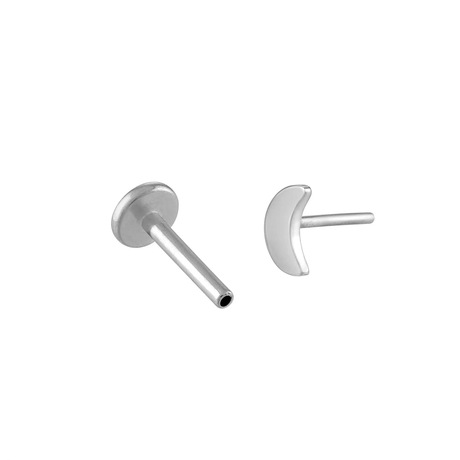 Sample Item: Classic Moon Push Pin Flat Back Earring sold by Maison Miru product image thumbnail 4