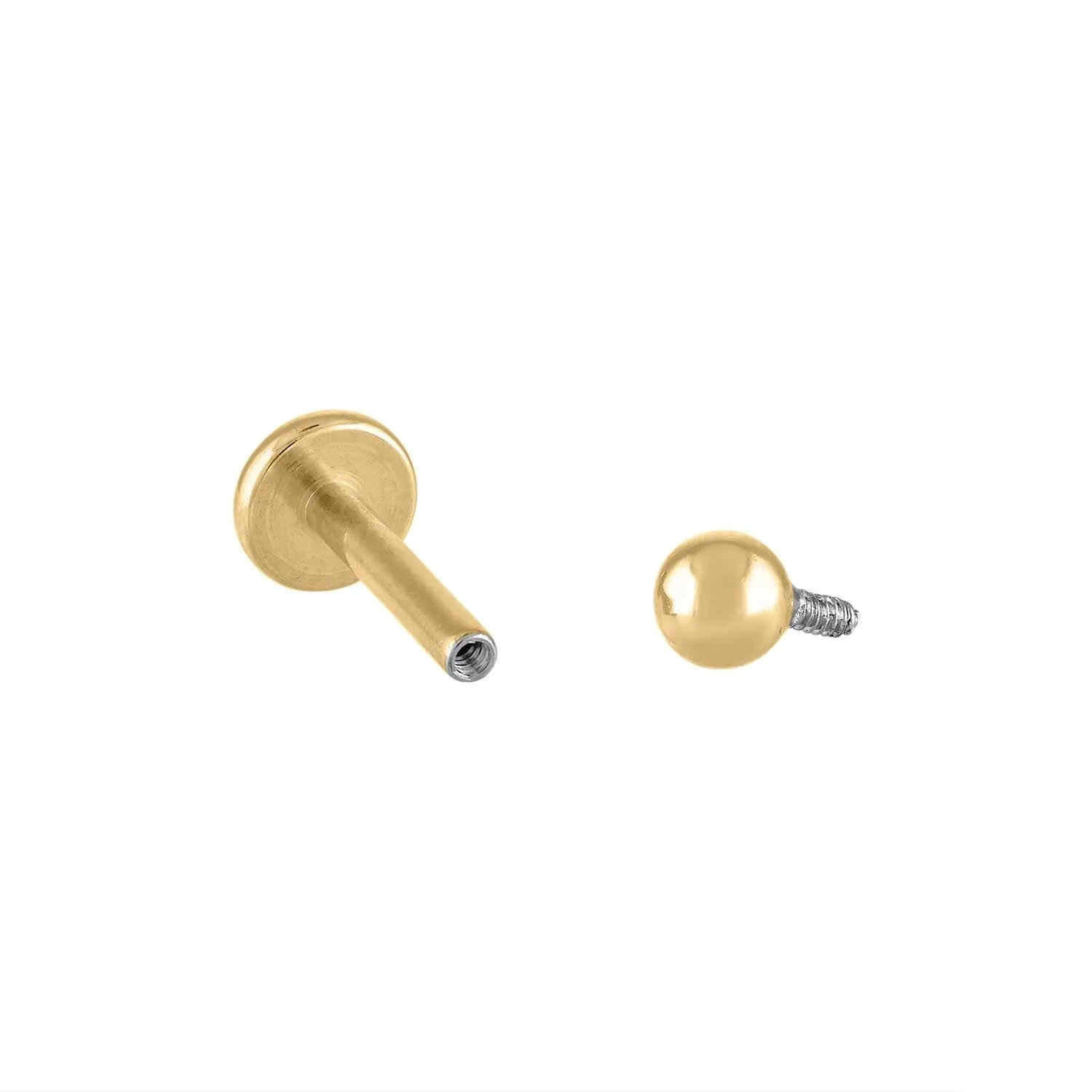 Sample Item: Little Sphere Threaded Flat Back Earring sold by Maison Miru product image thumbnail 5