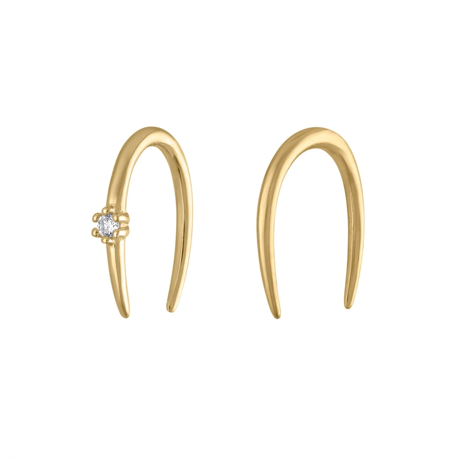 Sample Item: Whispering Star Hoop Earrings sold by Maison Miru