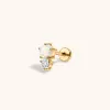 Wish and Hope Opal Push Pin Flat Back Earring sold by Maison Miru