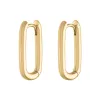 Bold Halo Oval Hoop Earrings sold by Maison Miru