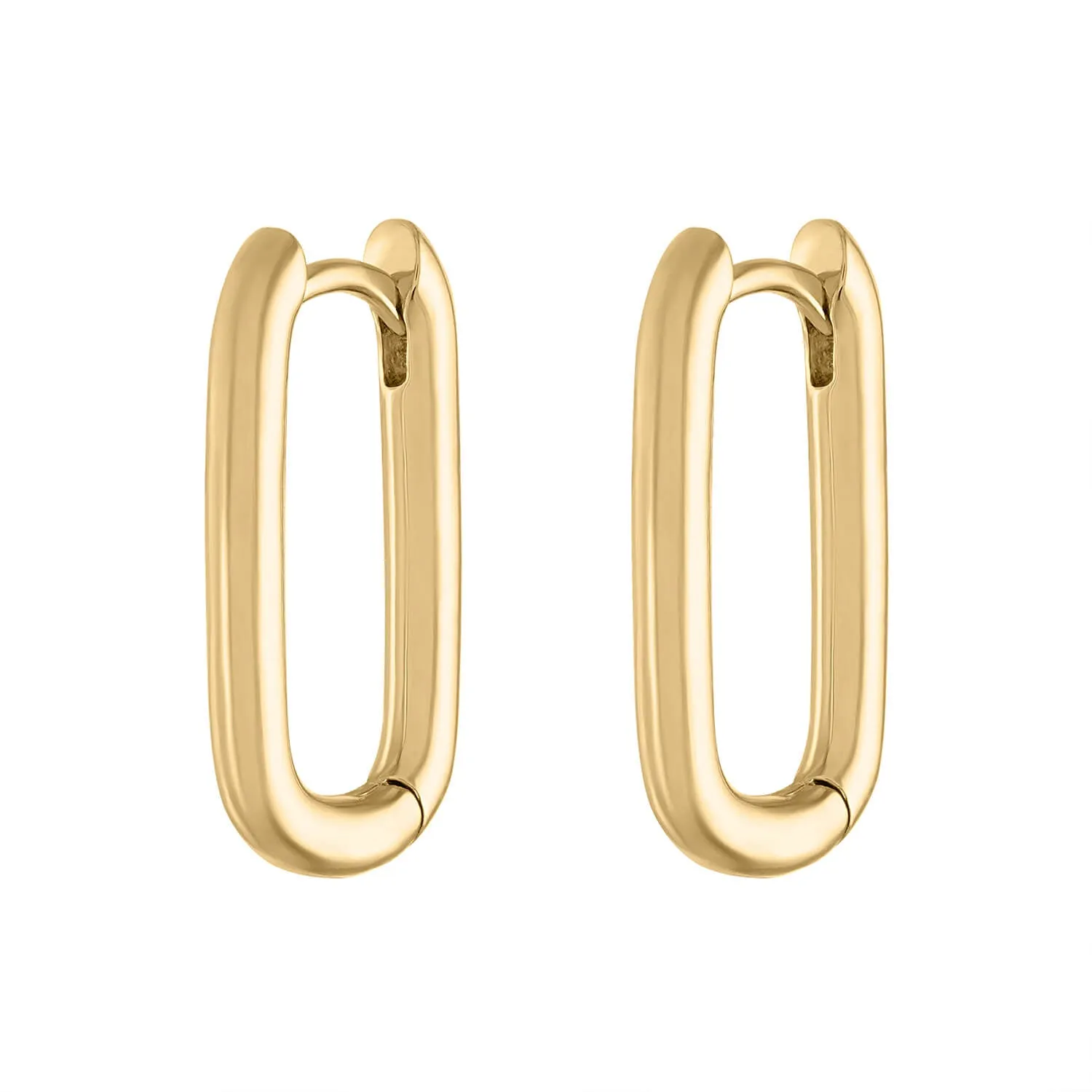Bold Halo Oval Hoop Earrings sold by Maison Miru