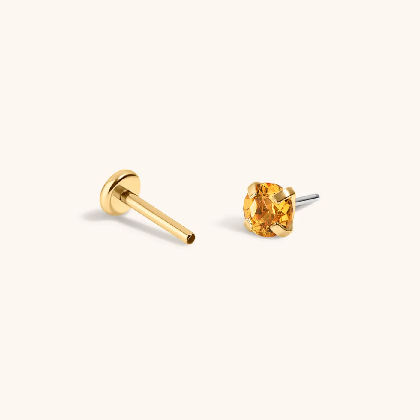 Citrine Nap Earrings sold by Maison Miru product image thumbnail 3
