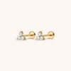 Mini Crystal Trinity Nap Earrings sold by Maison Miru