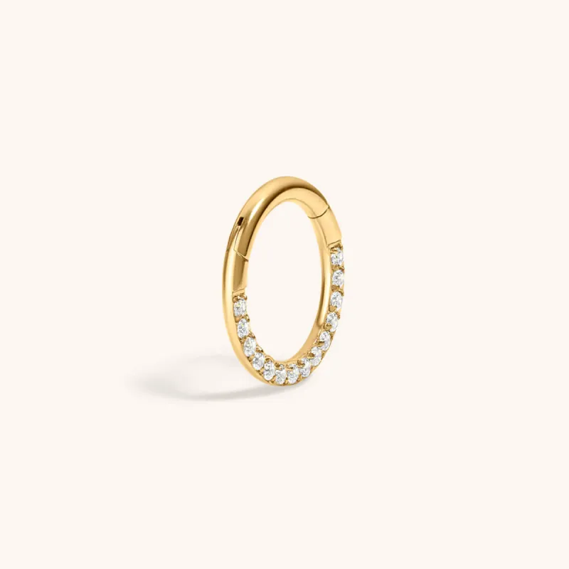 Cosmic Cartilage Hoop in 14k Gold sold by Maison Miru