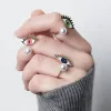 Evil Eye Pearl Ring in Pink sold by Maison Miru