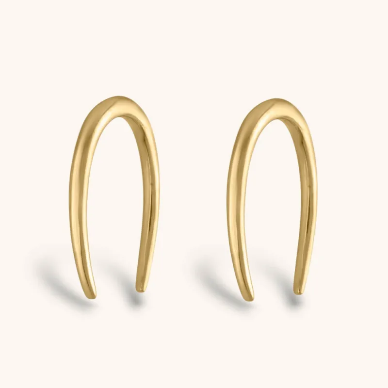 Large Whisper Open Hoop Earrings - 16G sold by Maison Miru