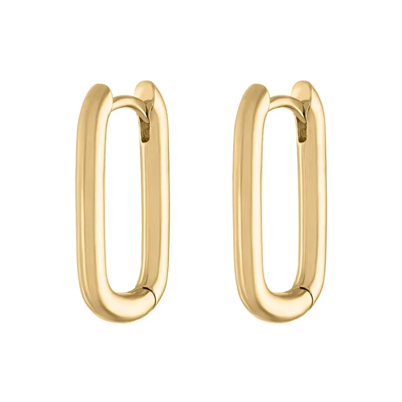 Sample Item: Bold Halo Oval Hoop Earrings sold by Maison Miru