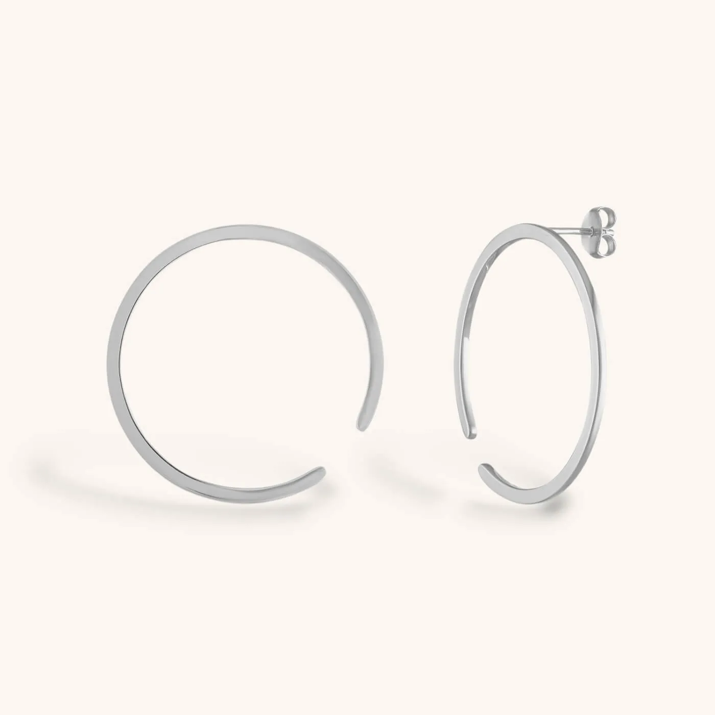 Illusion Hoops in Sterling Silver sold by Maison Miru