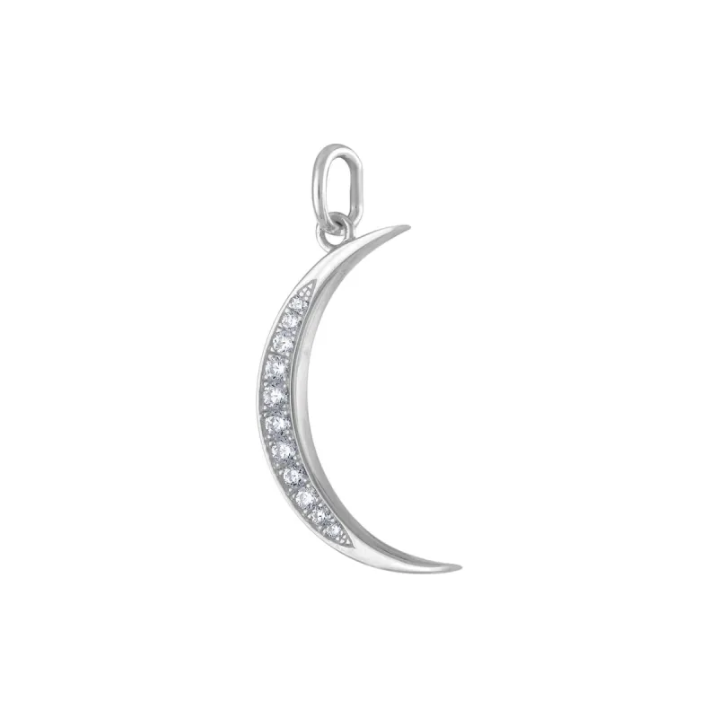 Pave Moon Charm sold by Maison Miru