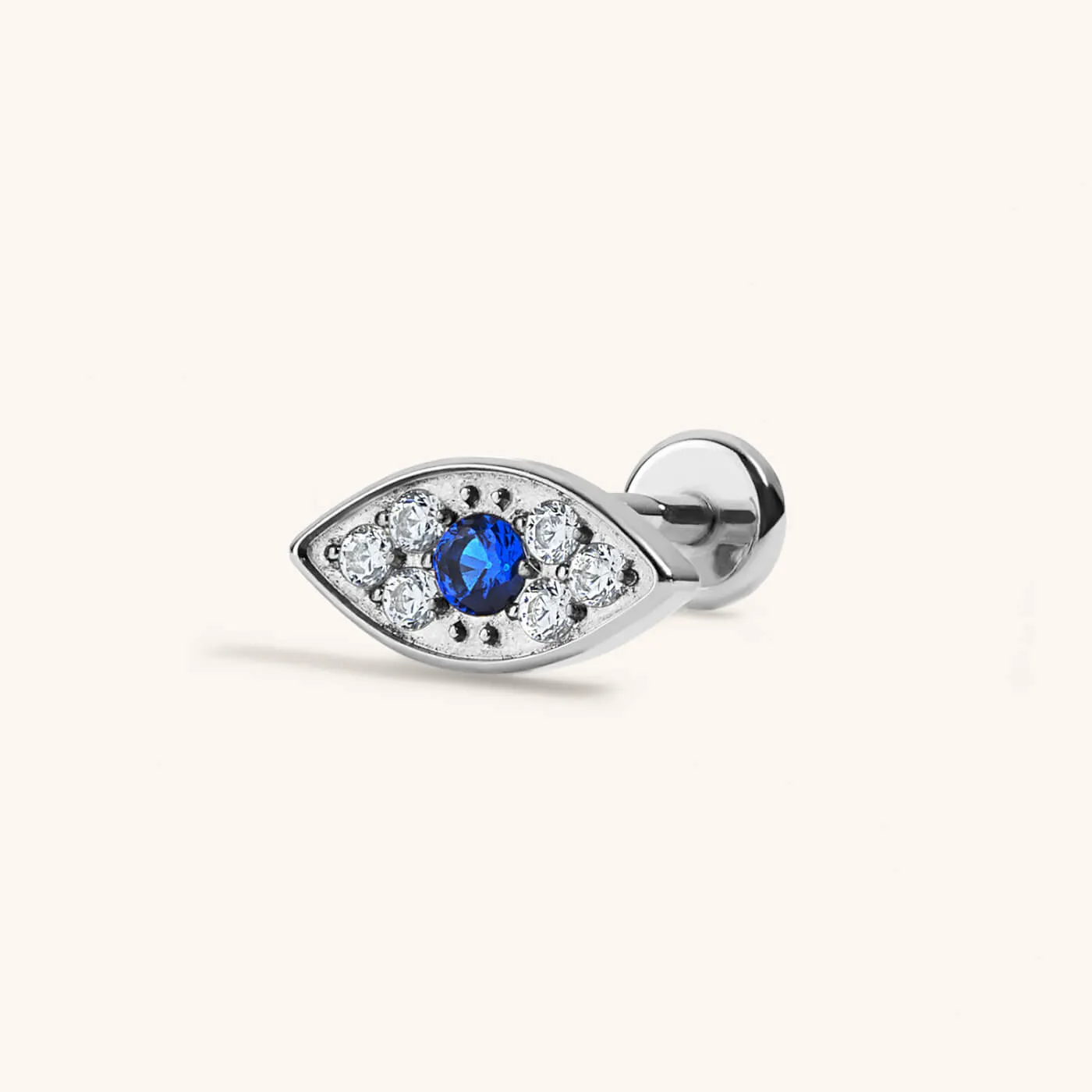 Evil Eye Push Pin Flat Back Earring sold by Maison Miru product image thumbnail 4