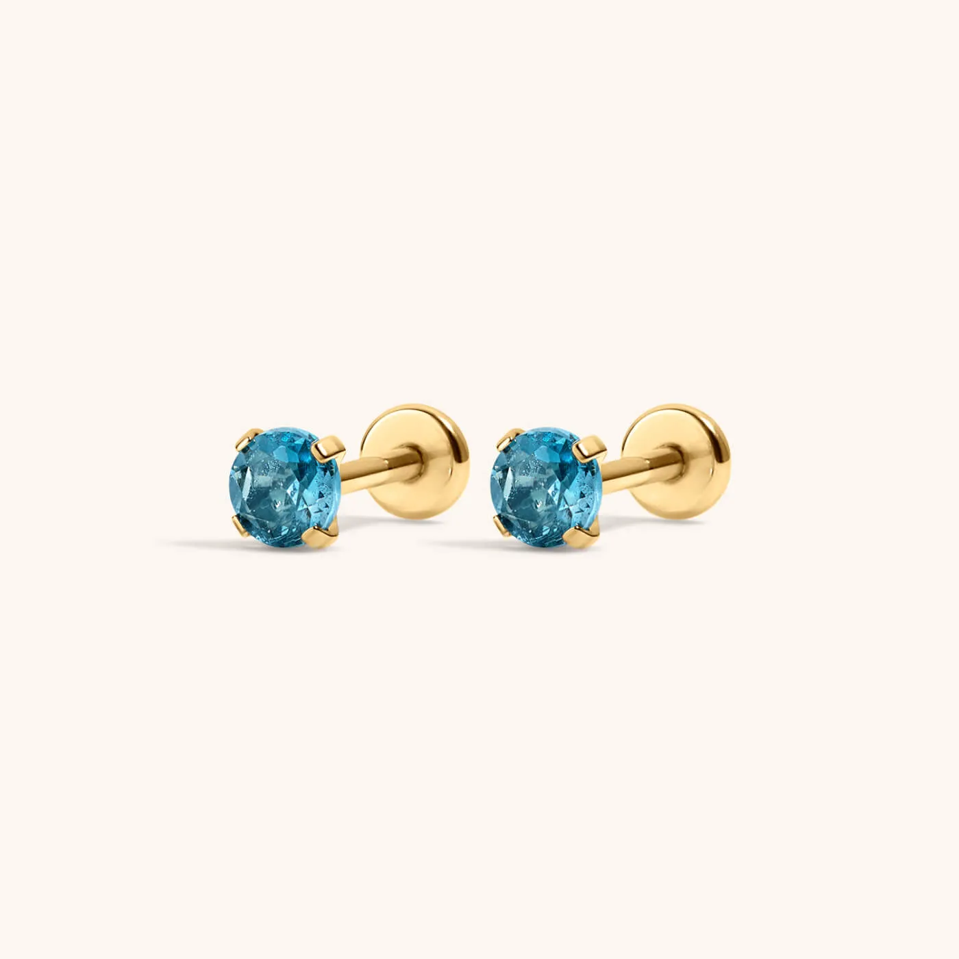 Blue Topaz Nap Earrings sold by Maison Miru
