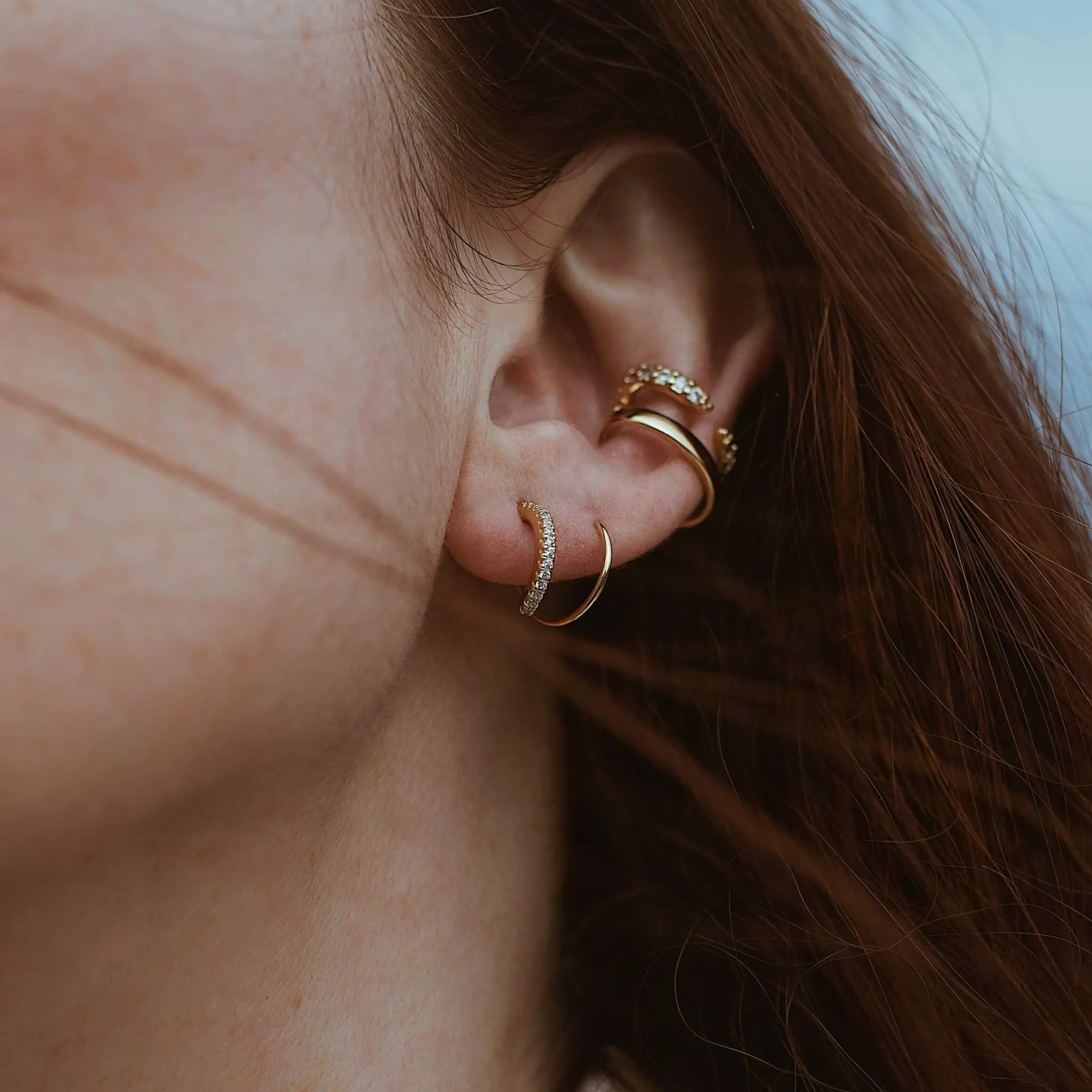 Comet Twirl Earrings in Gold Vermeil sold by Maison Miru product image thumbnail 3