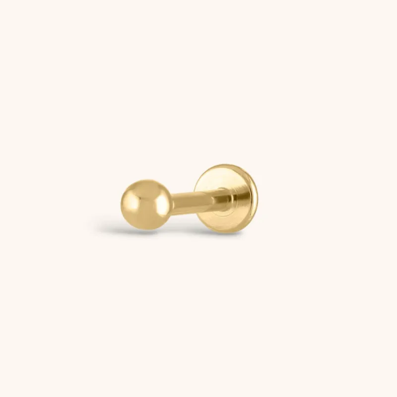 Little Sphere Threaded Flat Back Earring sold by Maison Miru
