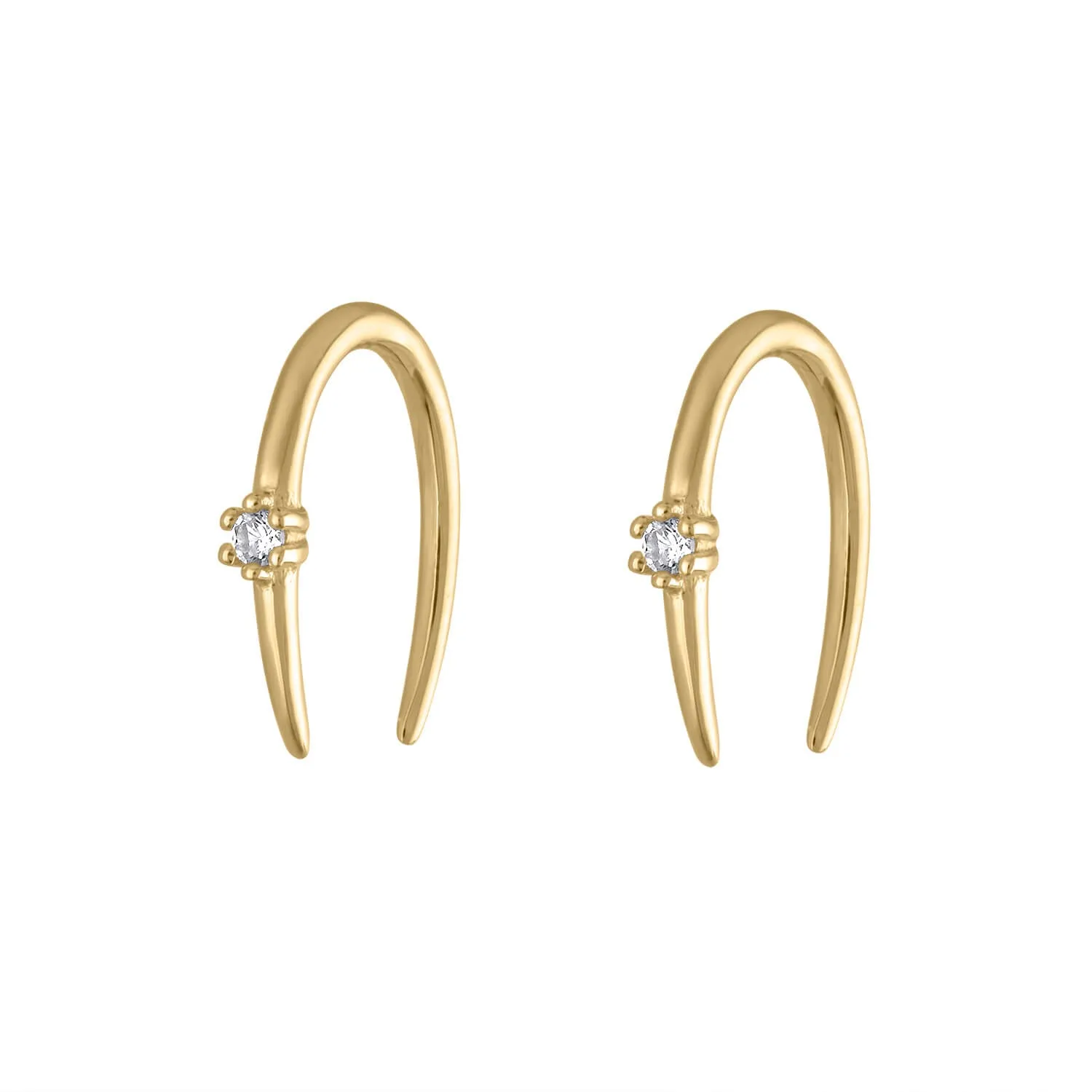 Sample Item: Shooting Star Open Hoop Earrings sold by Maison Miru