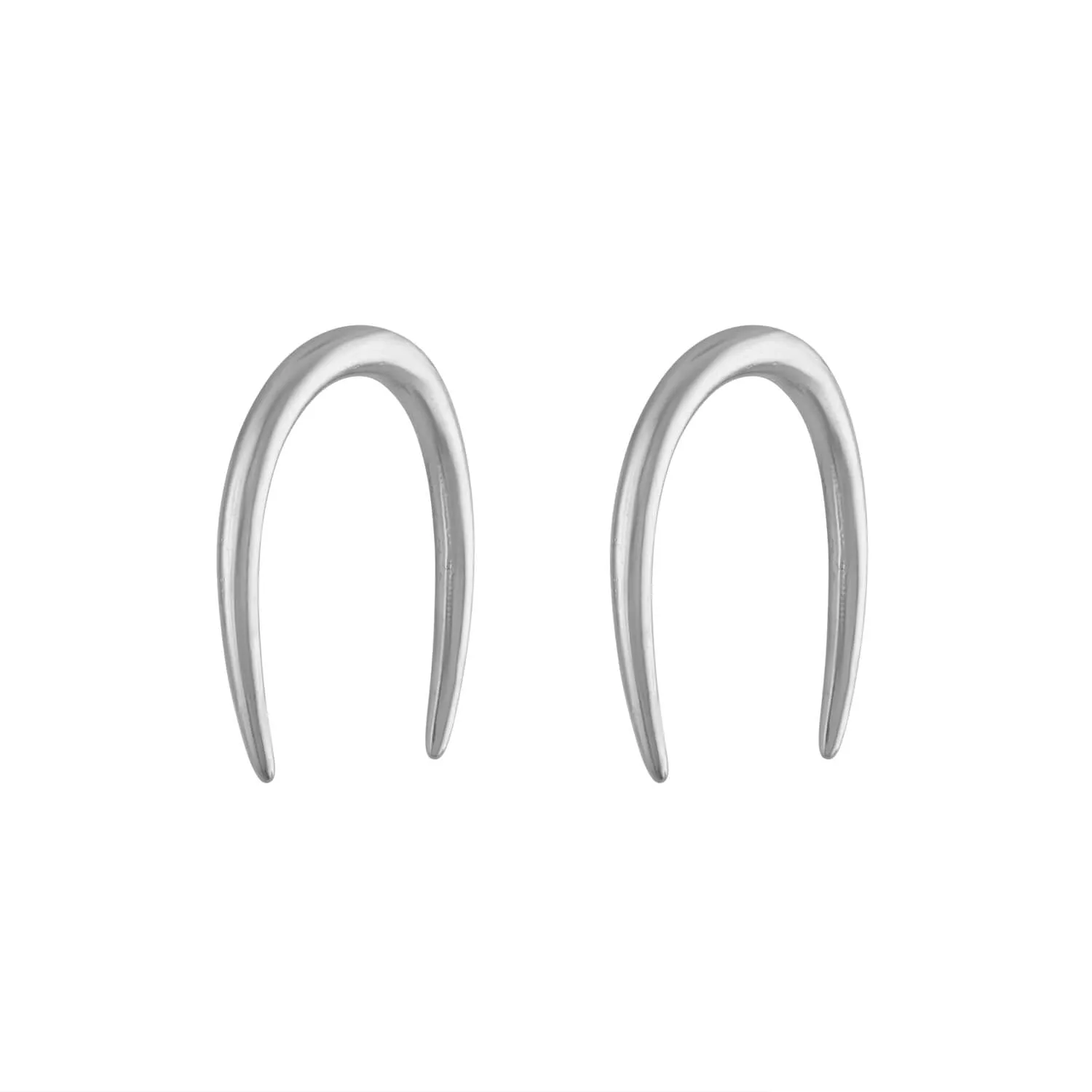 Sample Item: Whisper Open Hoop Earrings in Sterling Silver sold by Maison Miru