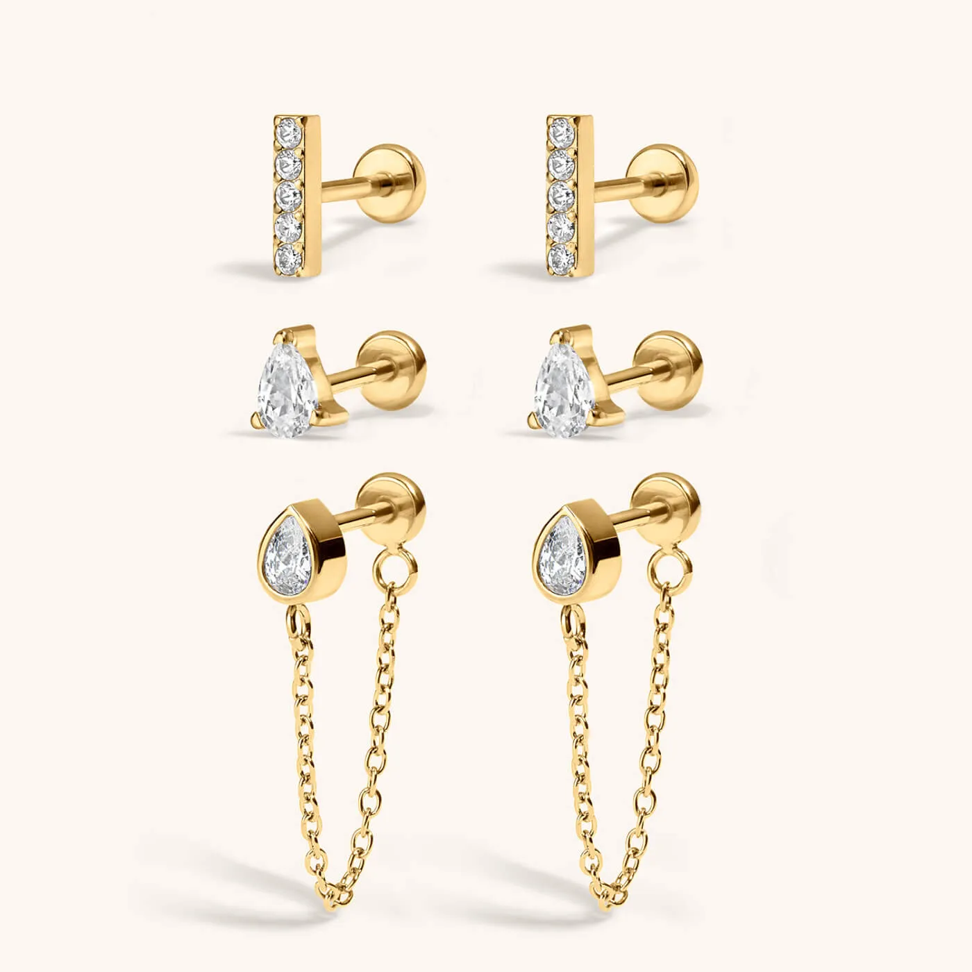 Iconic Nap Earrings Trio sold by Maison Miru