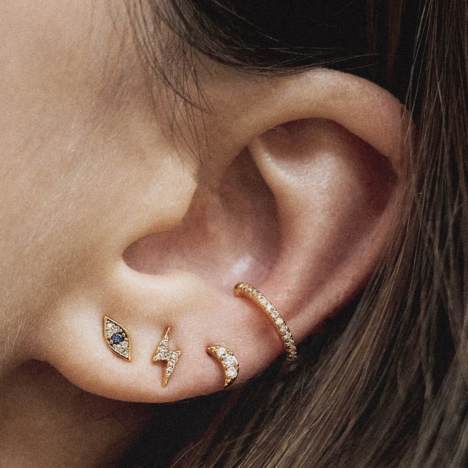 Good Luck Nap Earrings Trio sold by Maison Miru product image thumbnail 2