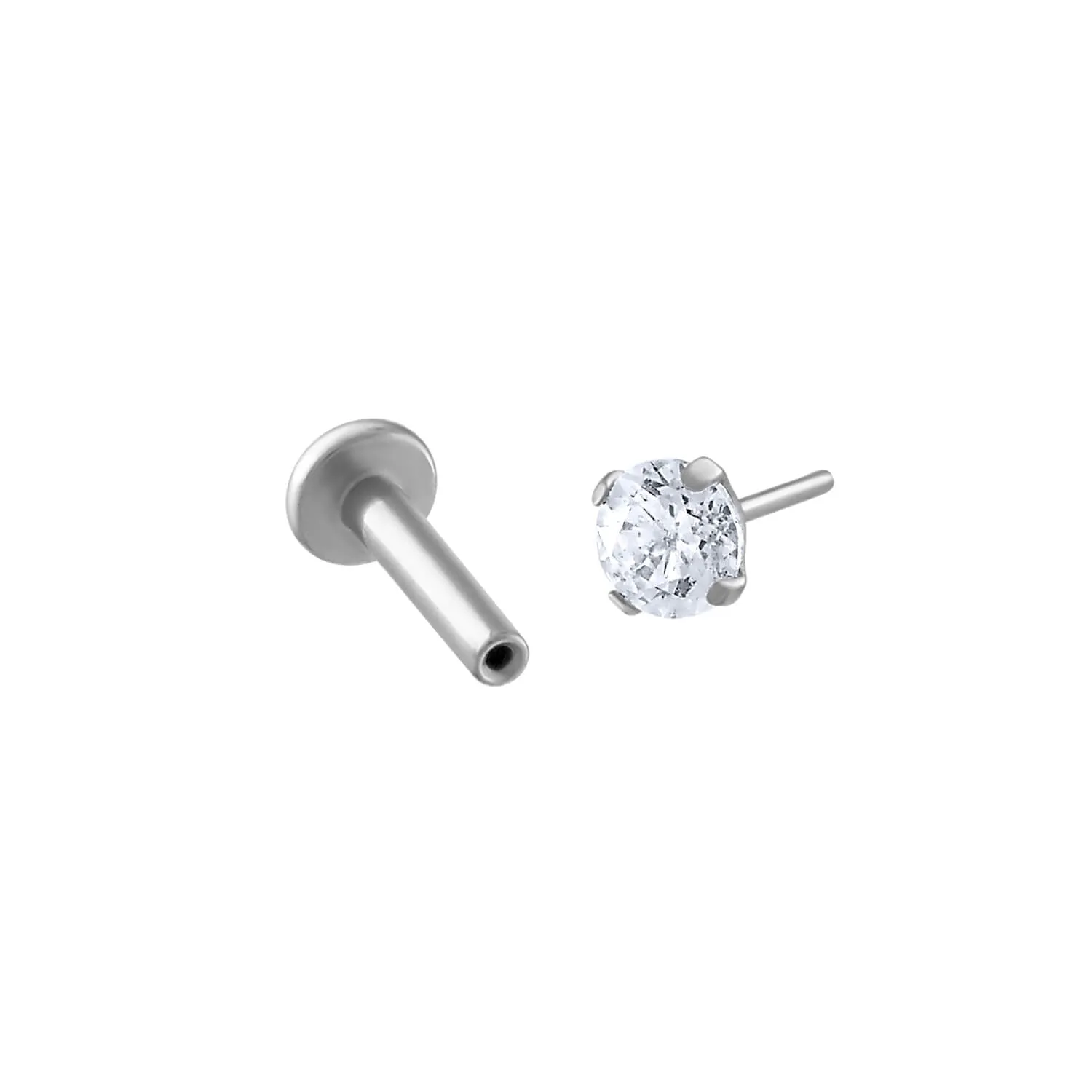 Sample Item: Celestial Crystal Push Pin Flat Back Earring sold by Maison Miru product image thumbnail 5